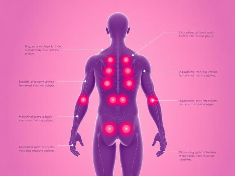 Інфографіка зон напруження тіла